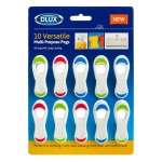 30 jepitan baju bergagang lembut, klip multifungsi, dengan tas karet